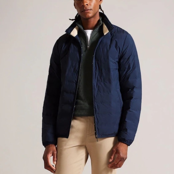 NEW Ted Baker Blue Tucson Welded Nylon Liner Jacket - Picture 2 of 7